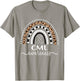 Leukemia CML Awareness Wear Orange Leopard Rainbow T-Shirt - T-Shirt | Sand