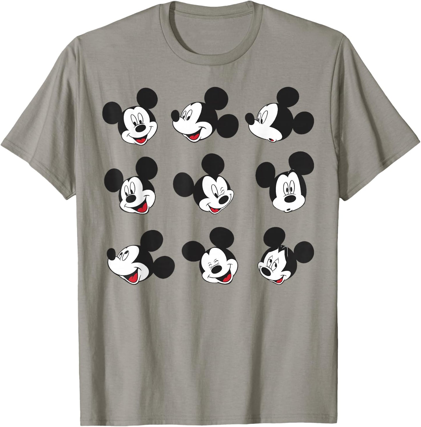 Disney Mickey And Friends Mickey Mouse Faces Grid T-Shirt - T-Shirt | Sand