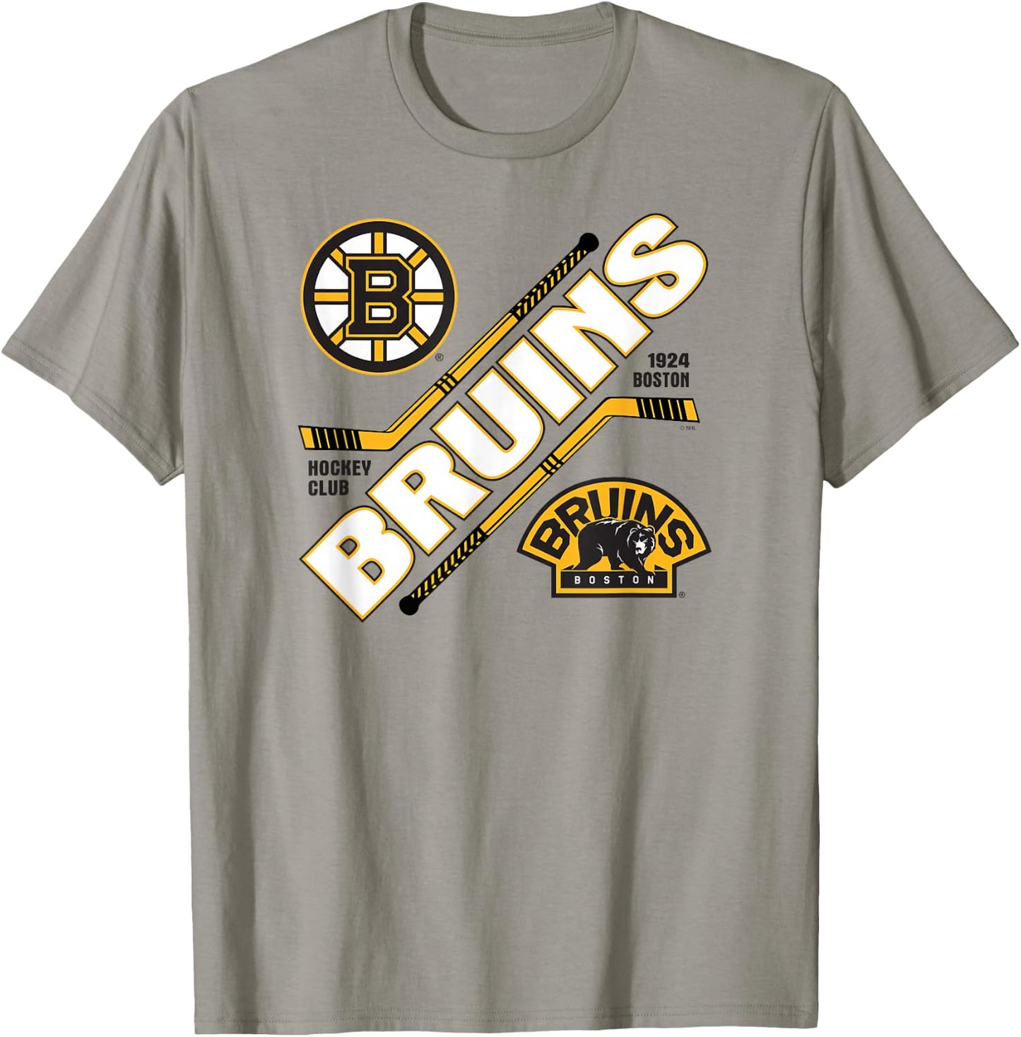 Boston Bruins Force Gray Officially Licensed T-Shirt - T-Shirt | Sand