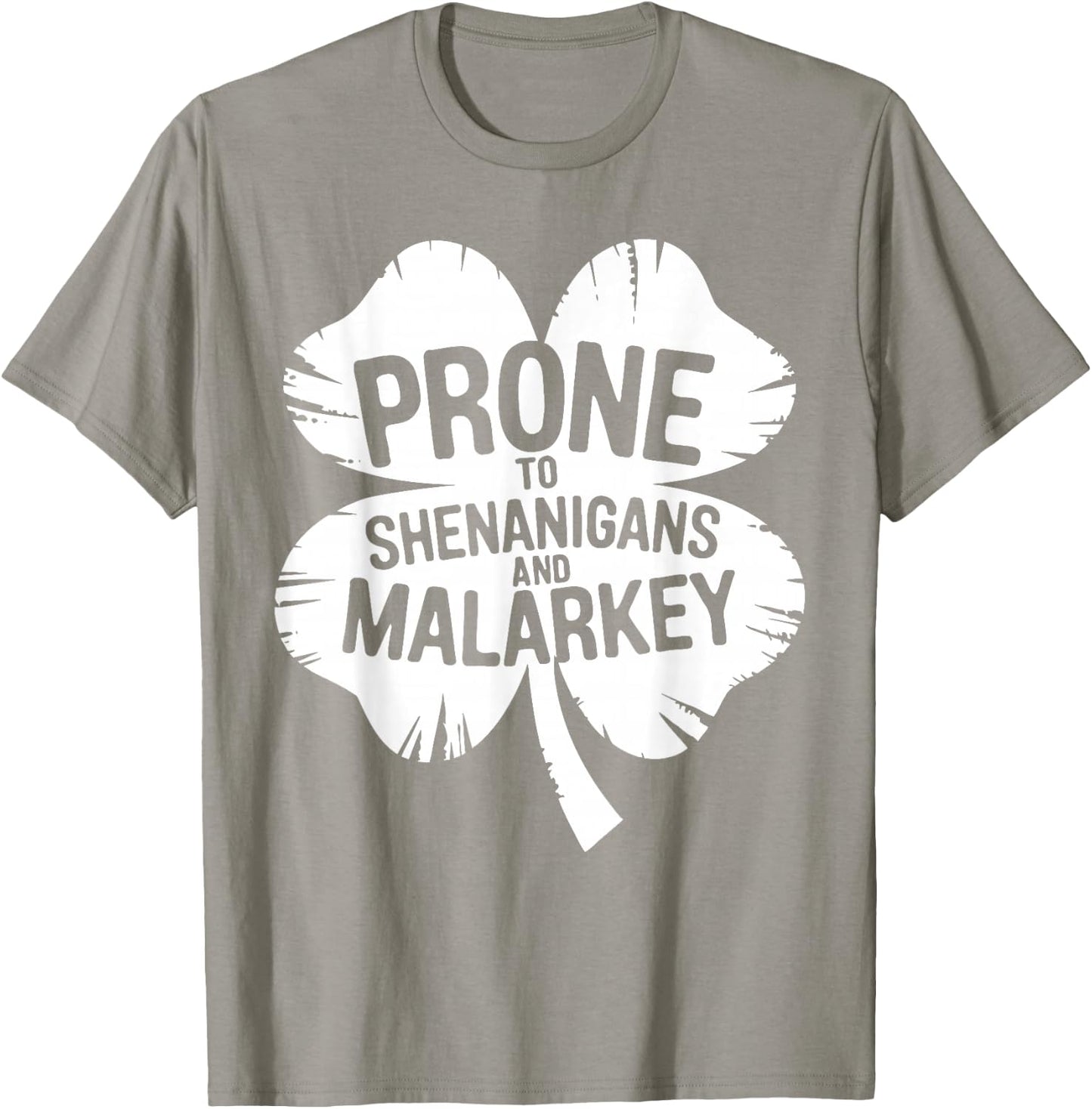 Prone To Shenanigans And Malarkey Shirt St Patricks Day Boys T-Shirt - T-Shirt | Sand