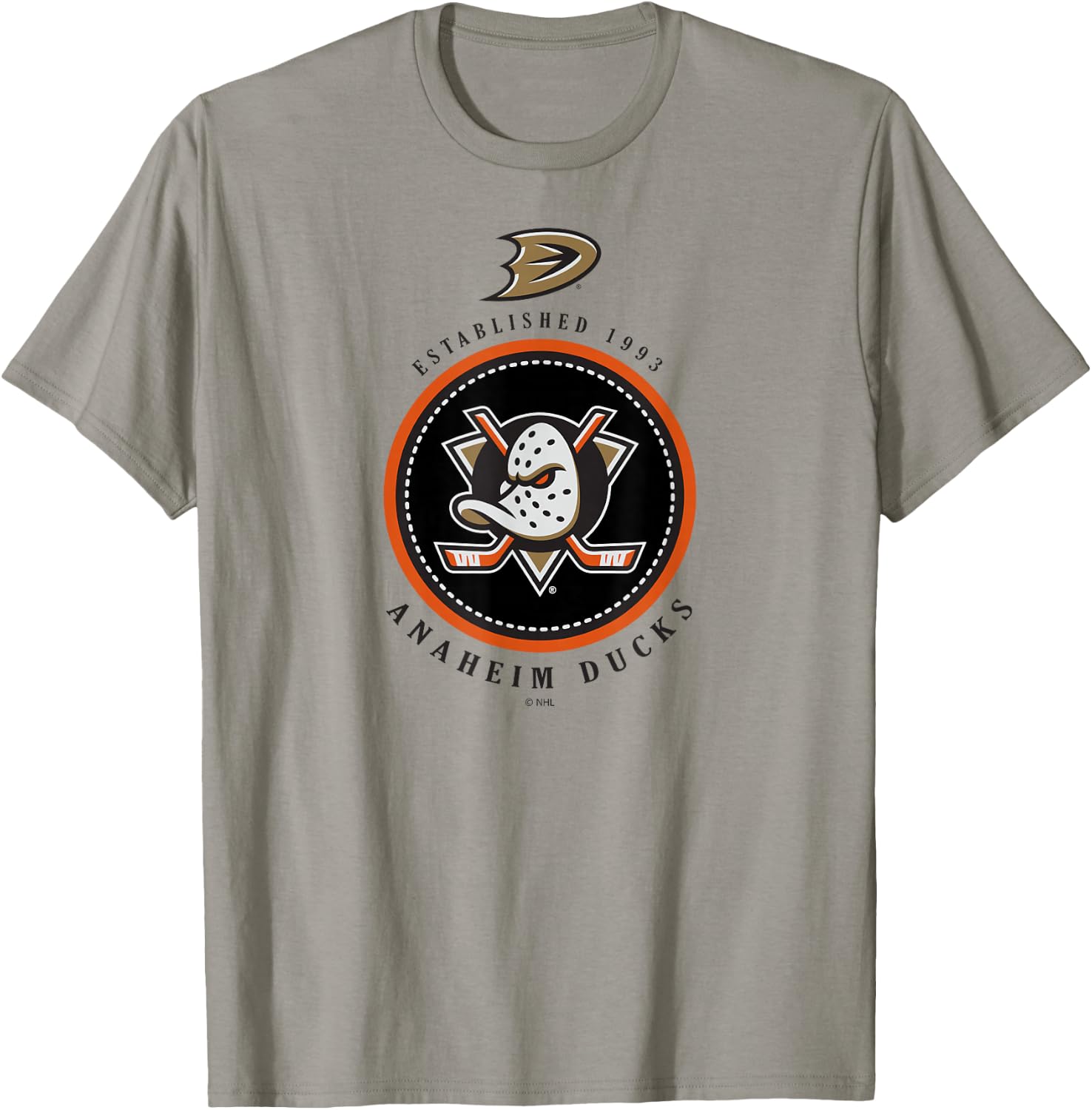 Anaheim Ducks Est 1993 Officially Licensed T-Shirt - T-Shirt | Sand