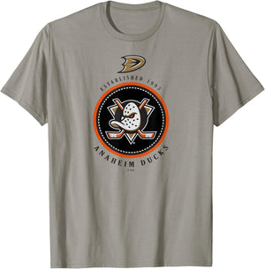 Anaheim Ducks Est 1993 Officially Licensed T-Shirt - T-Shirt | Sand