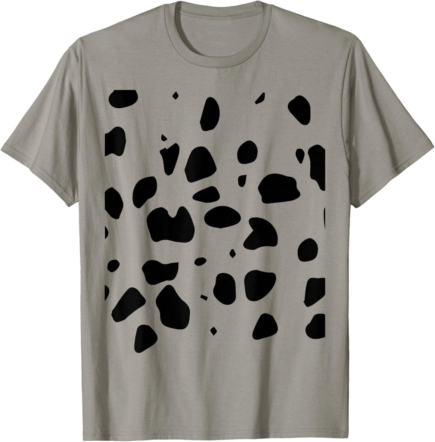 Dalmatian Polka Dot White with Black Dots, White T-Shirt - T-Shirt | Sand