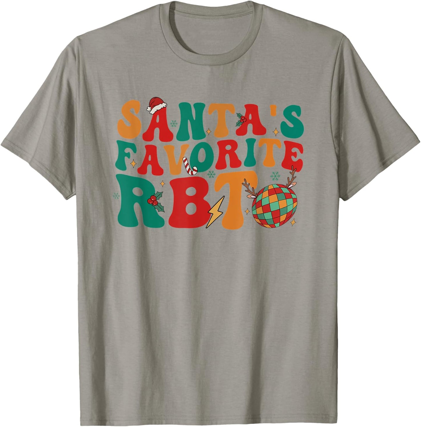 Groovy Santa's Favorite RBT Christmas Behavior Analyst Women T-Shirt - T-Shirt | Sand