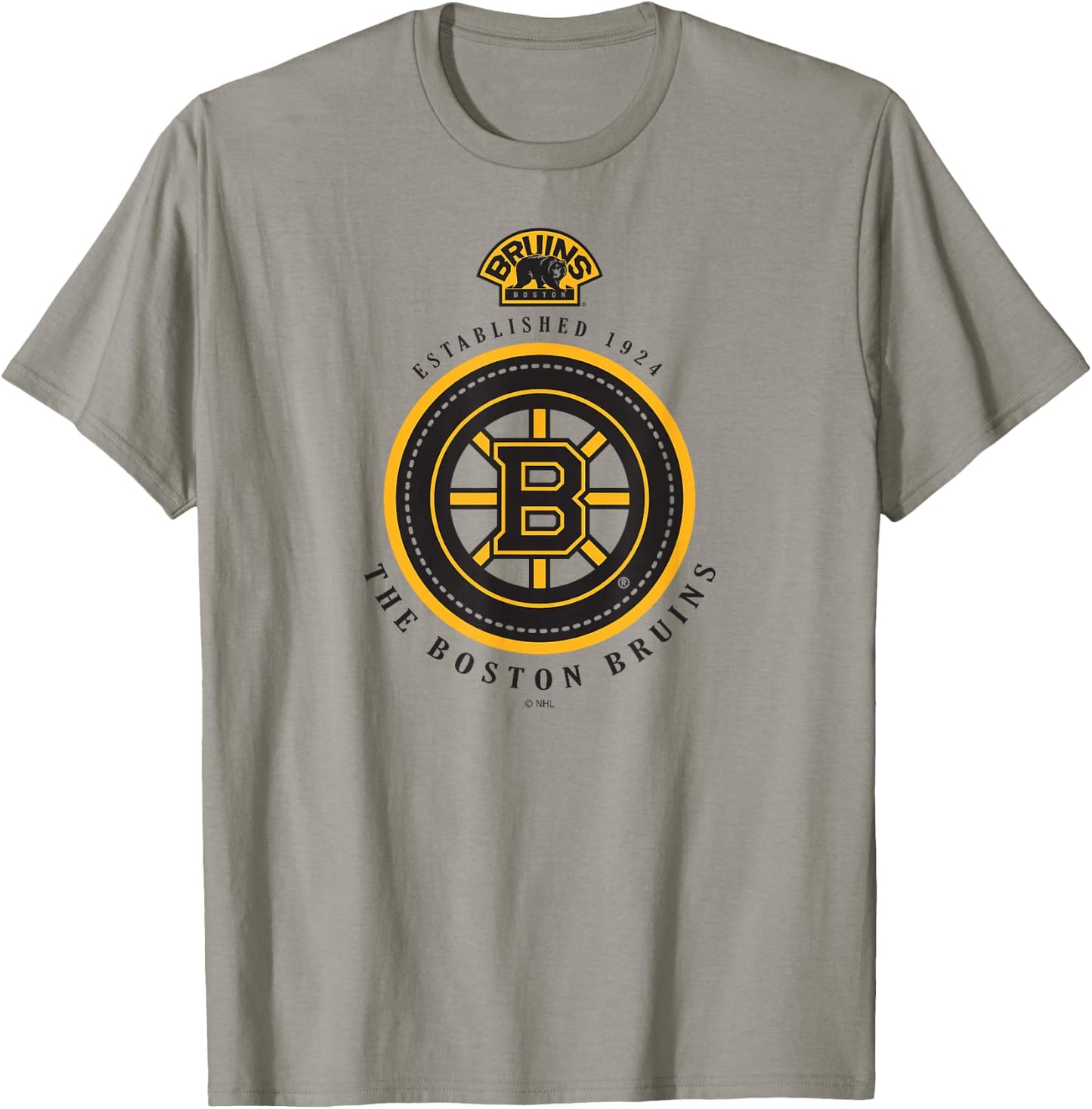 Boston Bruins Est 1924 White Officially Licensed T-Shirt - T-Shirt | Sand