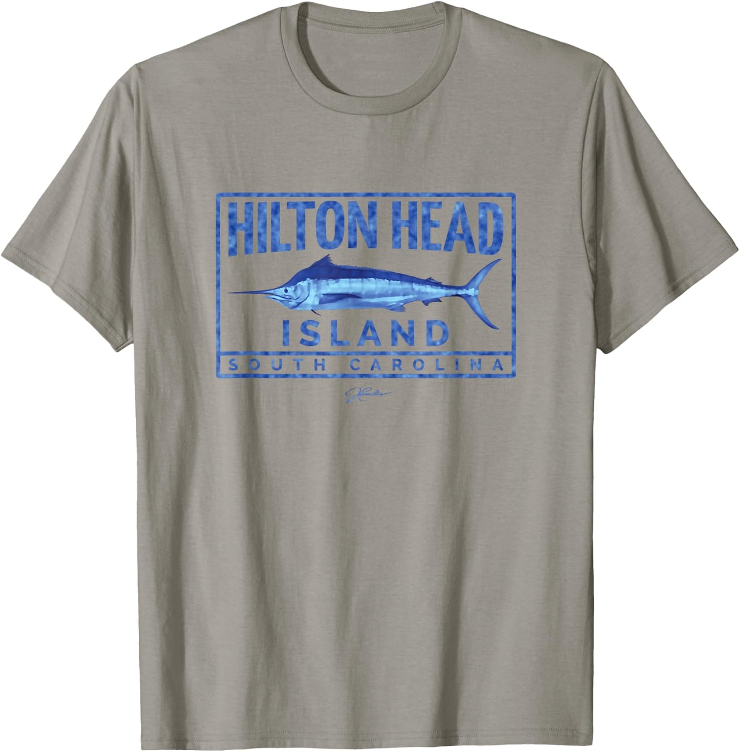 JCombs: Hilton Head Island, SC, Blue Marlin T-Shirt - T-Shirt | Sand