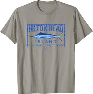 JCombs: Hilton Head Island, SC, Blue Marlin T-Shirt - T-Shirt | Sand