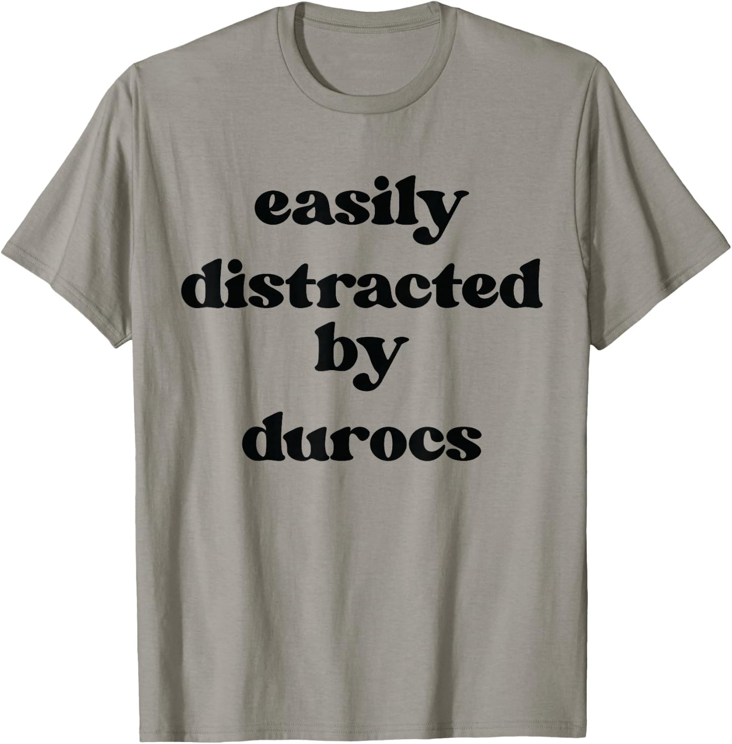 Easily Distracted By Pig - Pig Dad Mom Duroc T-Shirt - T-Shirt | Sand