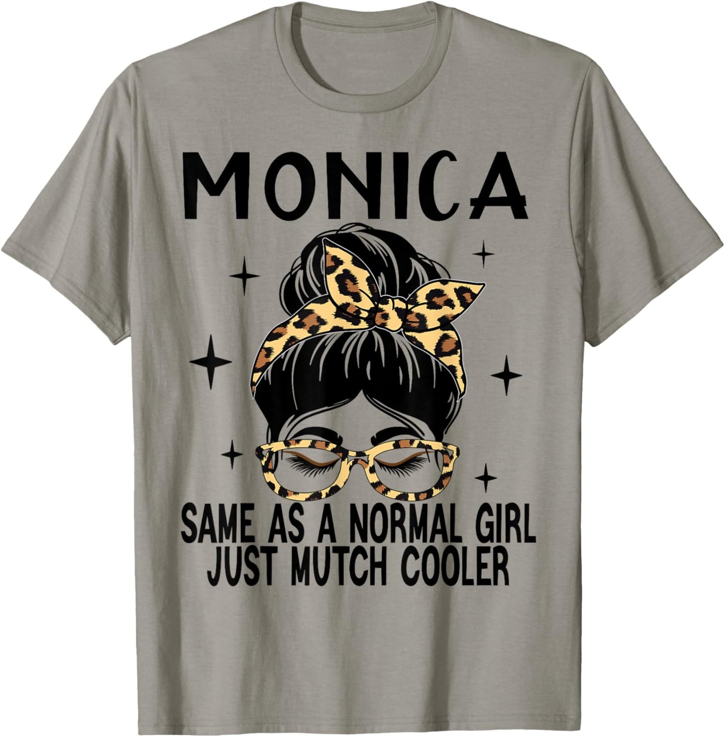 SwiftStyle Apparel MONICA Costume Cute Definition Personalized Name MONICA , Small T-Shirt - T-Shirt | Sand