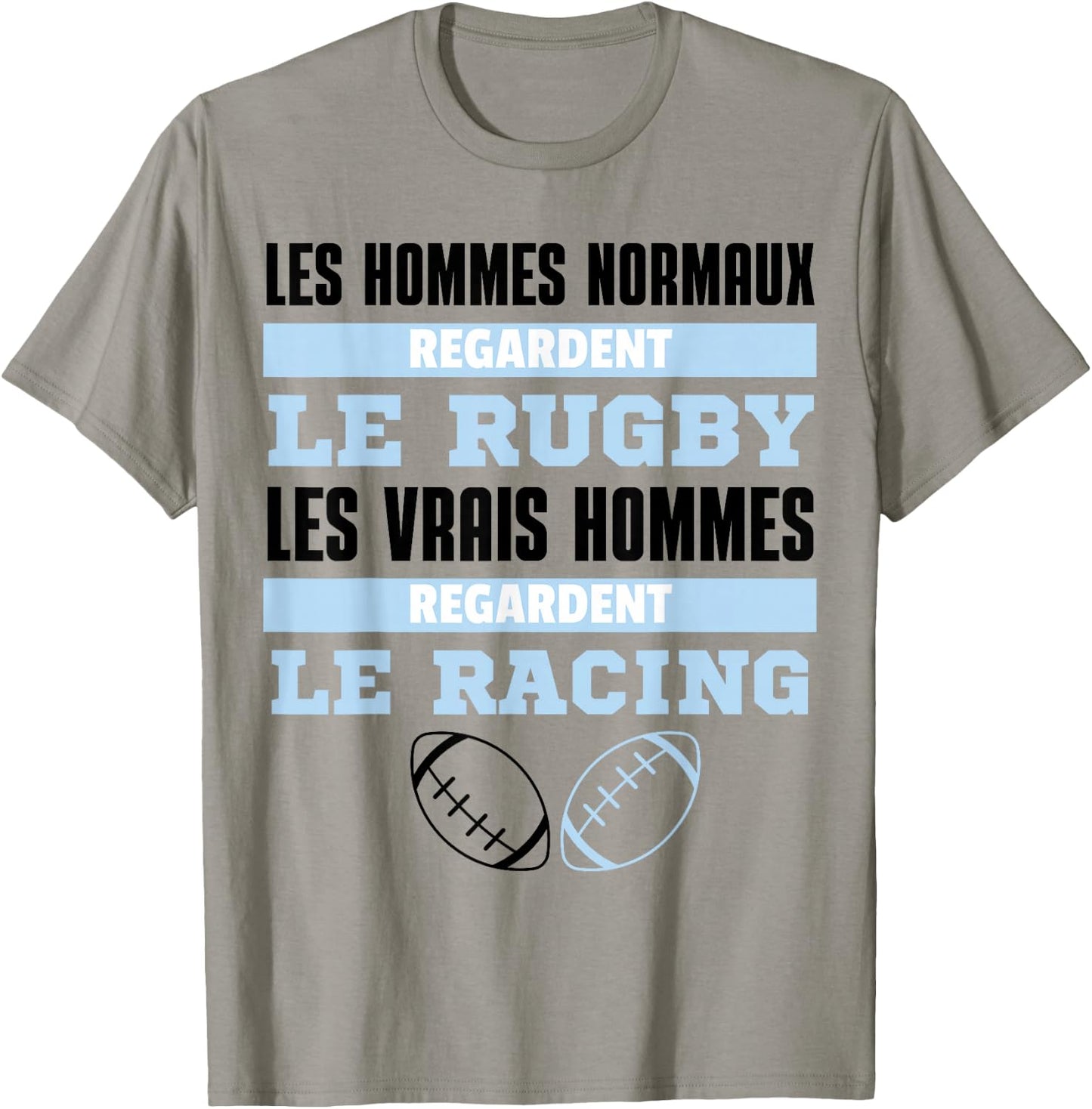 Supporter Rugby Racing Gift Humour , white, S T-Shirt - T-Shirt | Sand