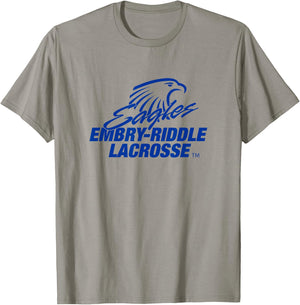 Embry-Riddle Aeronautical Eagles Lacrosse Sports Fan T-Shirt - T-Shirt | Sand