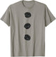 Snowman Costume Shirt Three Black Buttons on White T-Shirt - T-Shirt | Sand