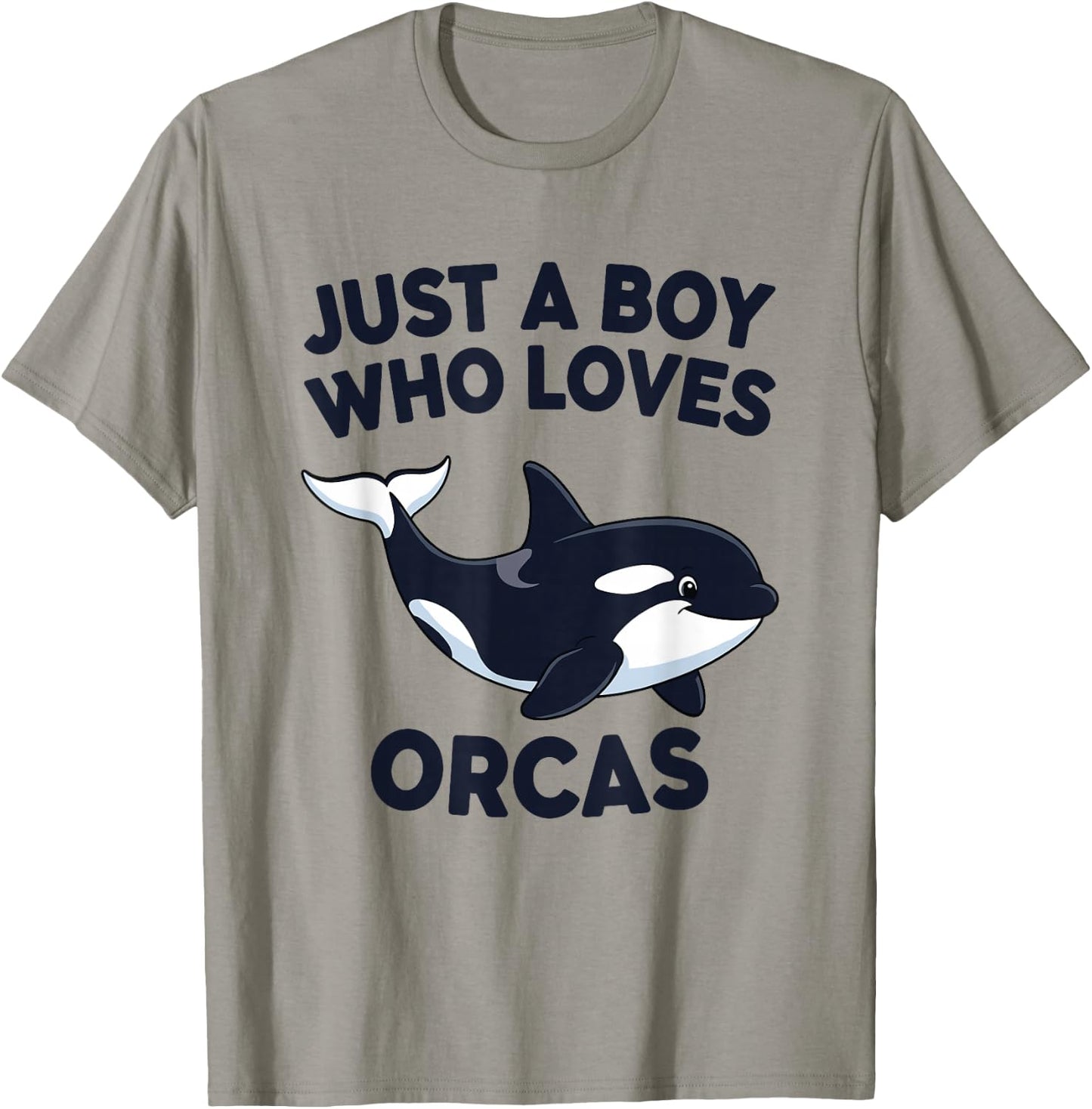 Just A Boy Who Loves Orcas T-Shirt - T-Shirt | Sand