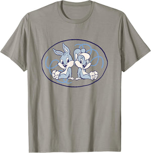 Looney Tunes Babies Bugs & Lola Bunny Cute Logo T-Shirt - T-Shirt | Sand