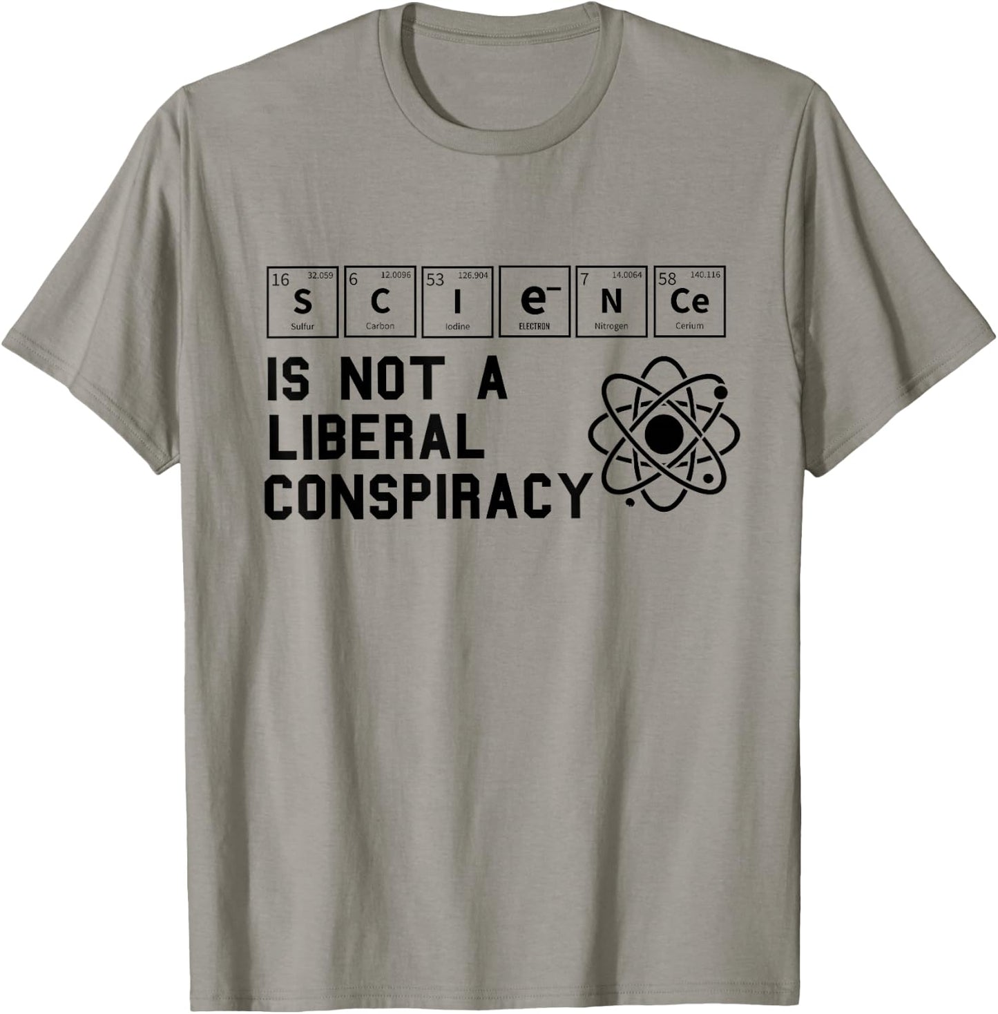 Science is Not a Liberal Conspiracy Political Retro Vintage T-Shirt - T-Shirt | Sand
