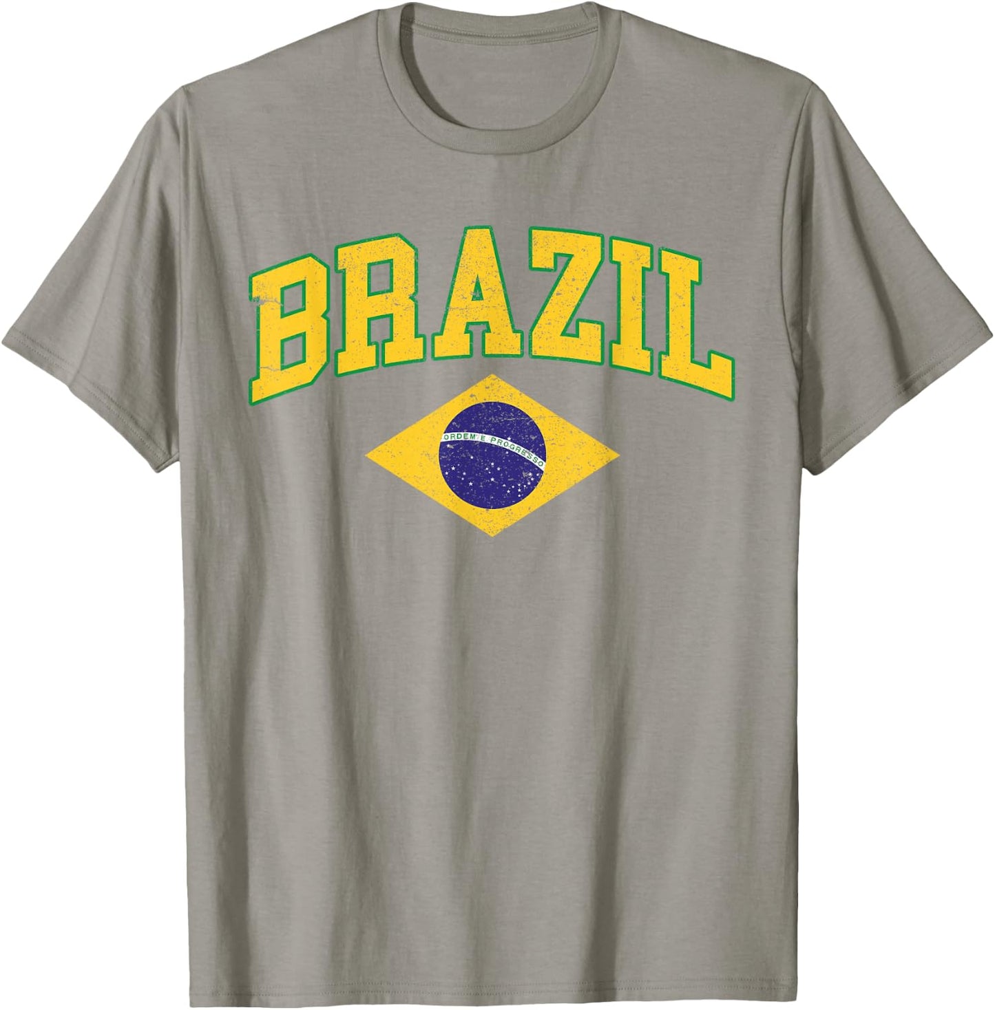 Brasil with Brazilian Flag Colors Men Women Kids Brazil T-Shirt - T-Shirt | Sand