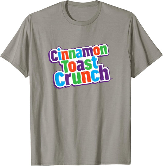 Cinnamon Toast Crunch Cereal Multi Color Classic Logo T-Shirt - T-Shirt | Sand