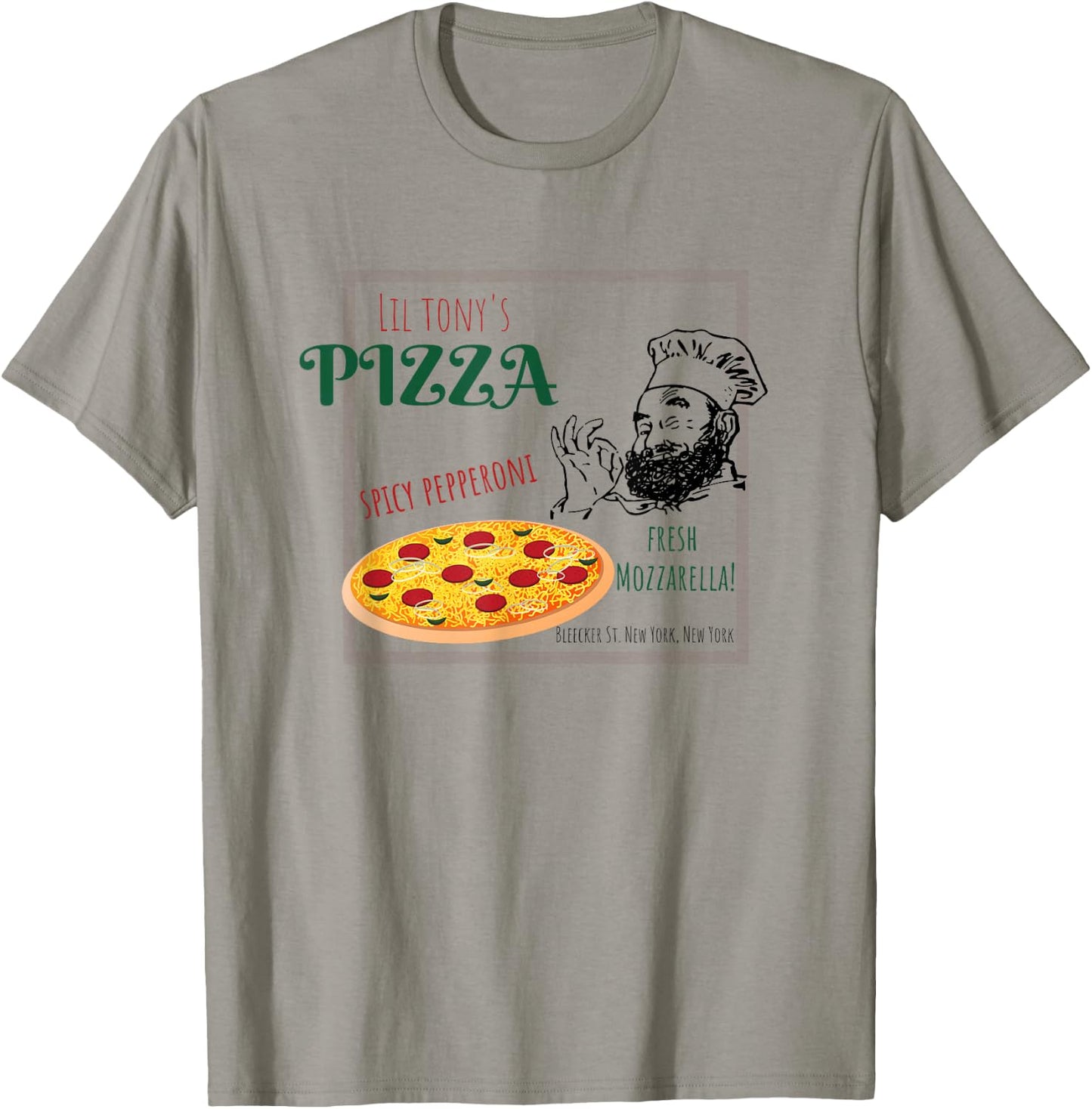 Retro Pizza Parlor Funny T-Shirt - T-Shirt | Sand