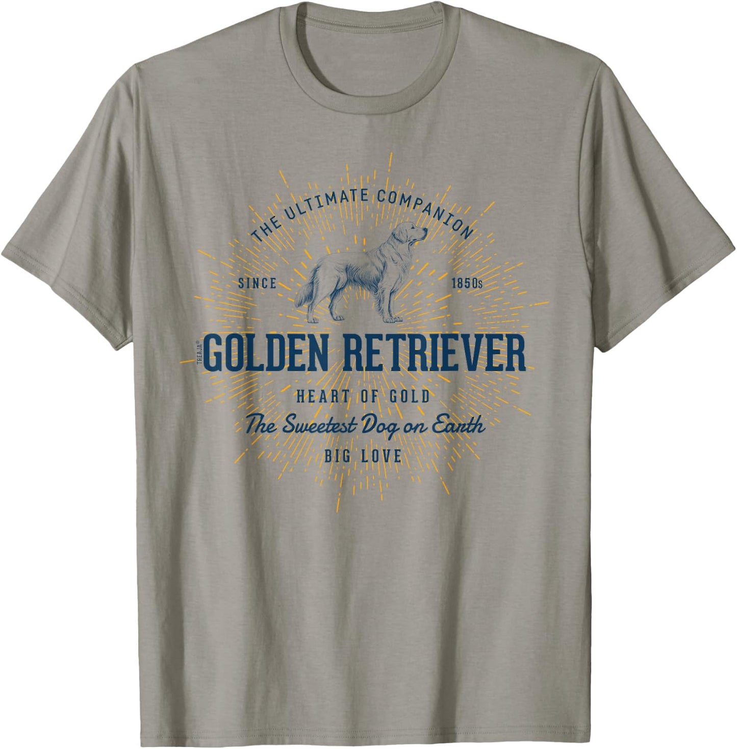 Retro Styled Golden Retriever Vintage T-Shirt - T-Shirt | Sand