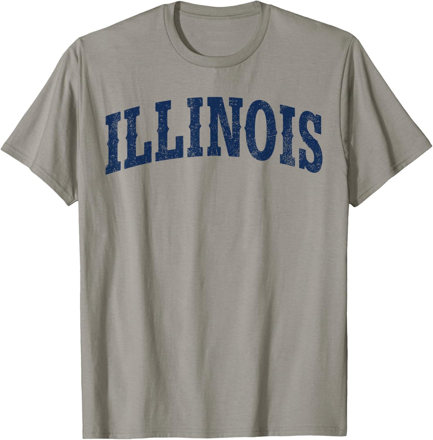 Retro Illinois Vintage Illinois Orange Blue Throwback IL T-Shirt - T-Shirt | Sand