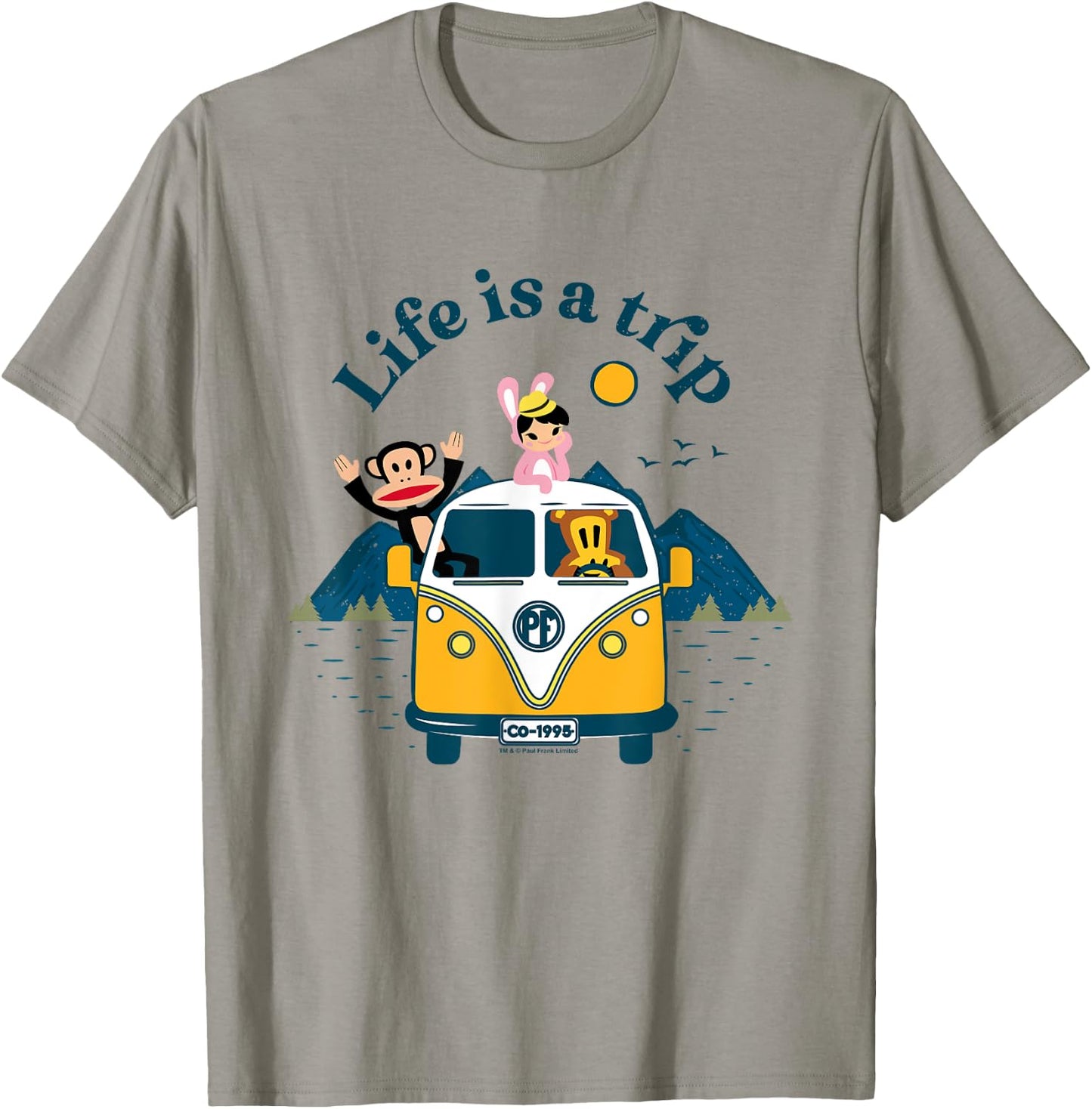 Paul Frank Julius & Co Life Is A Trip Camper T-Shirt - T-Shirt | Sand