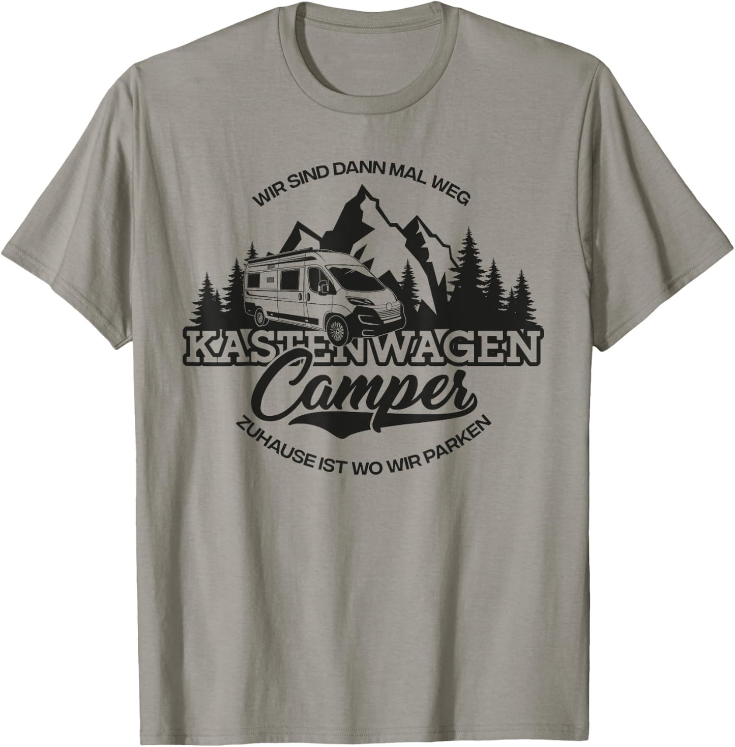 Kastenwagen Camper - Zuhause Ist Wo Wir parken T-Shirt - T-Shirt | Sand