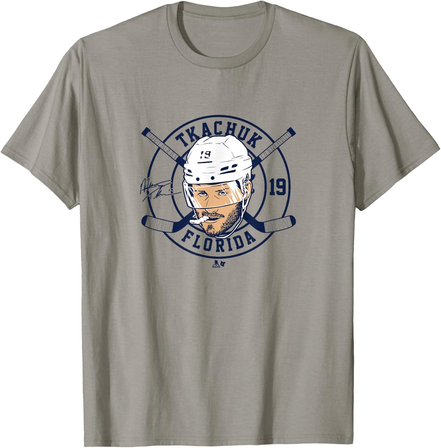 Matthew Tkachuk: Floating Head 2.0 - Florida Hockey T-Shirt - T-Shirt | Sand