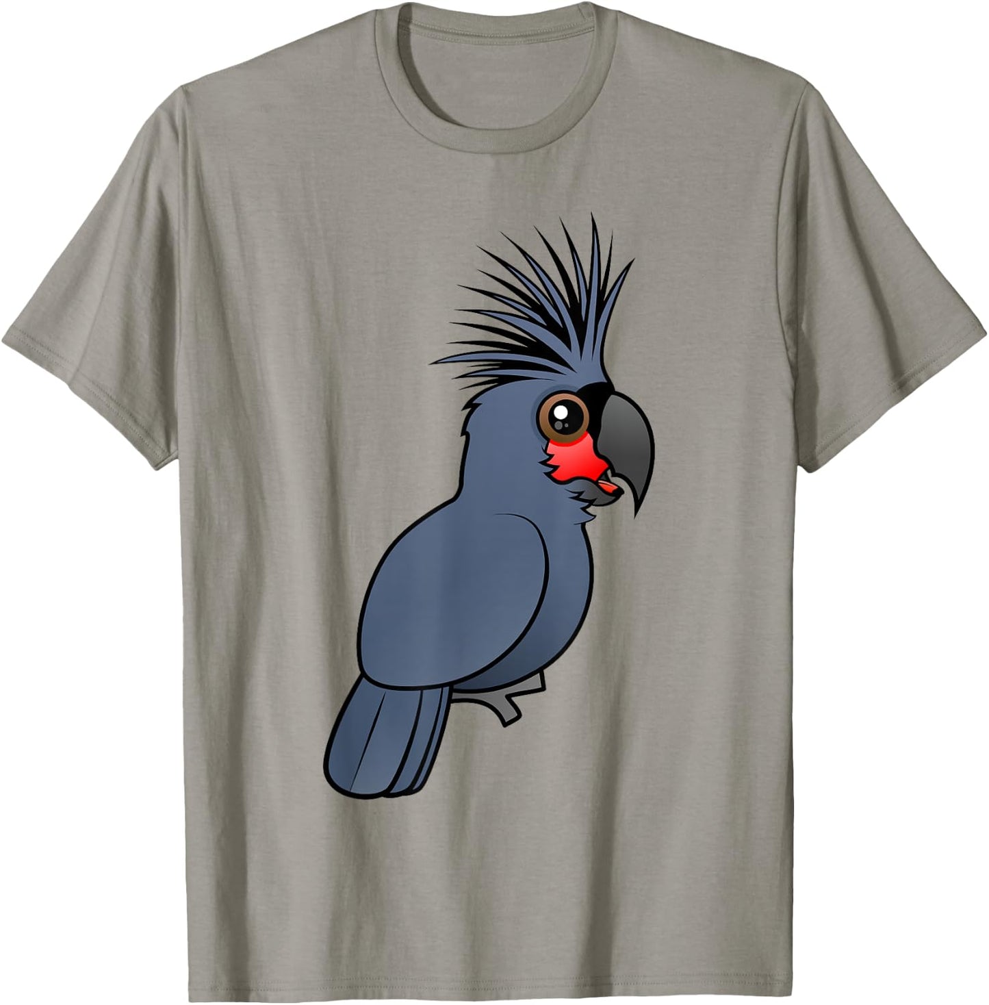 Cute Cartoon Palm Cockatoo Birdorable Bird Species T-Shirt - T-Shirt | Sand