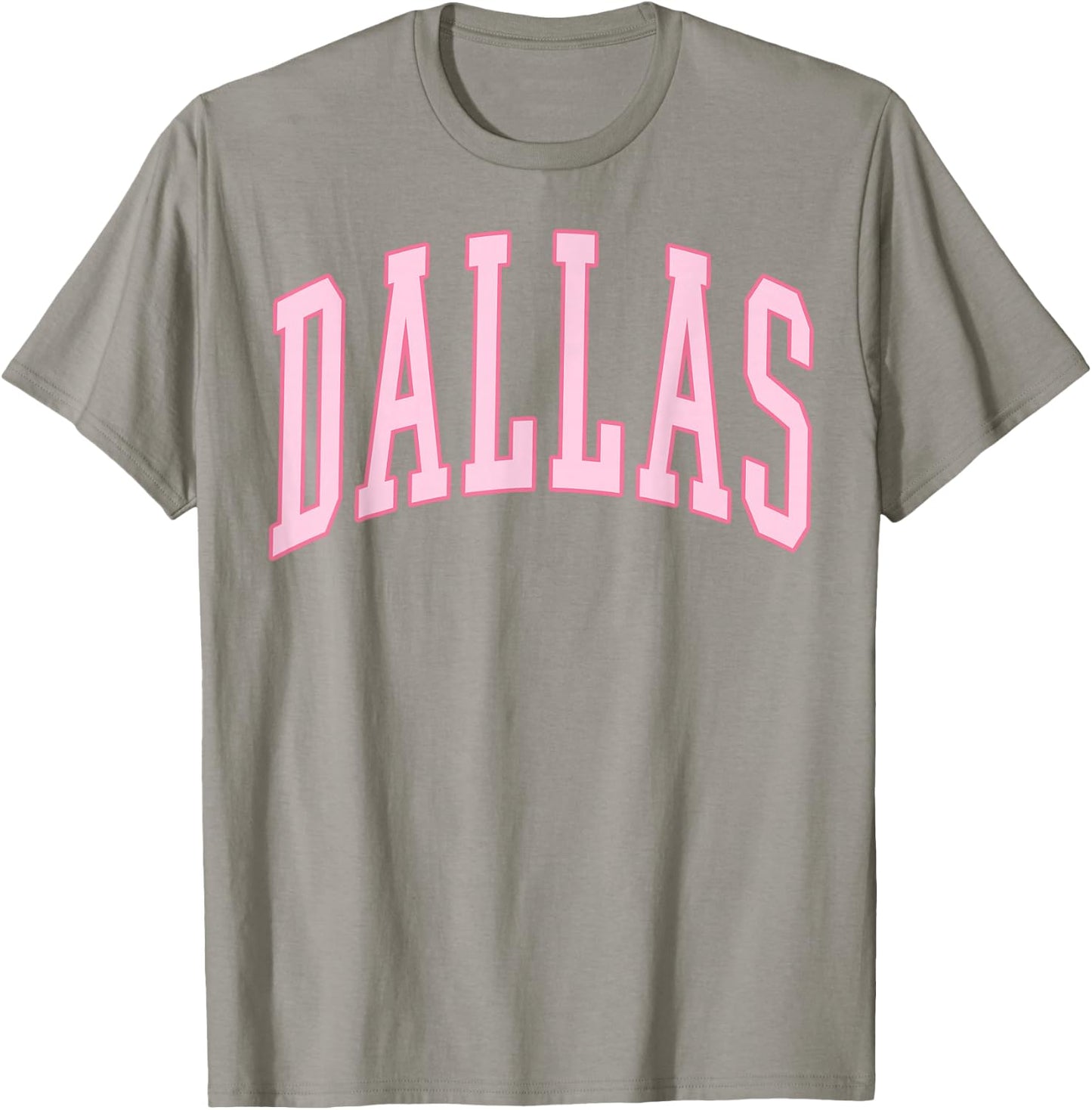 Dallas Vintage Preppy Varsity Pink Sports T-Shirt - T-Shirt | Sand