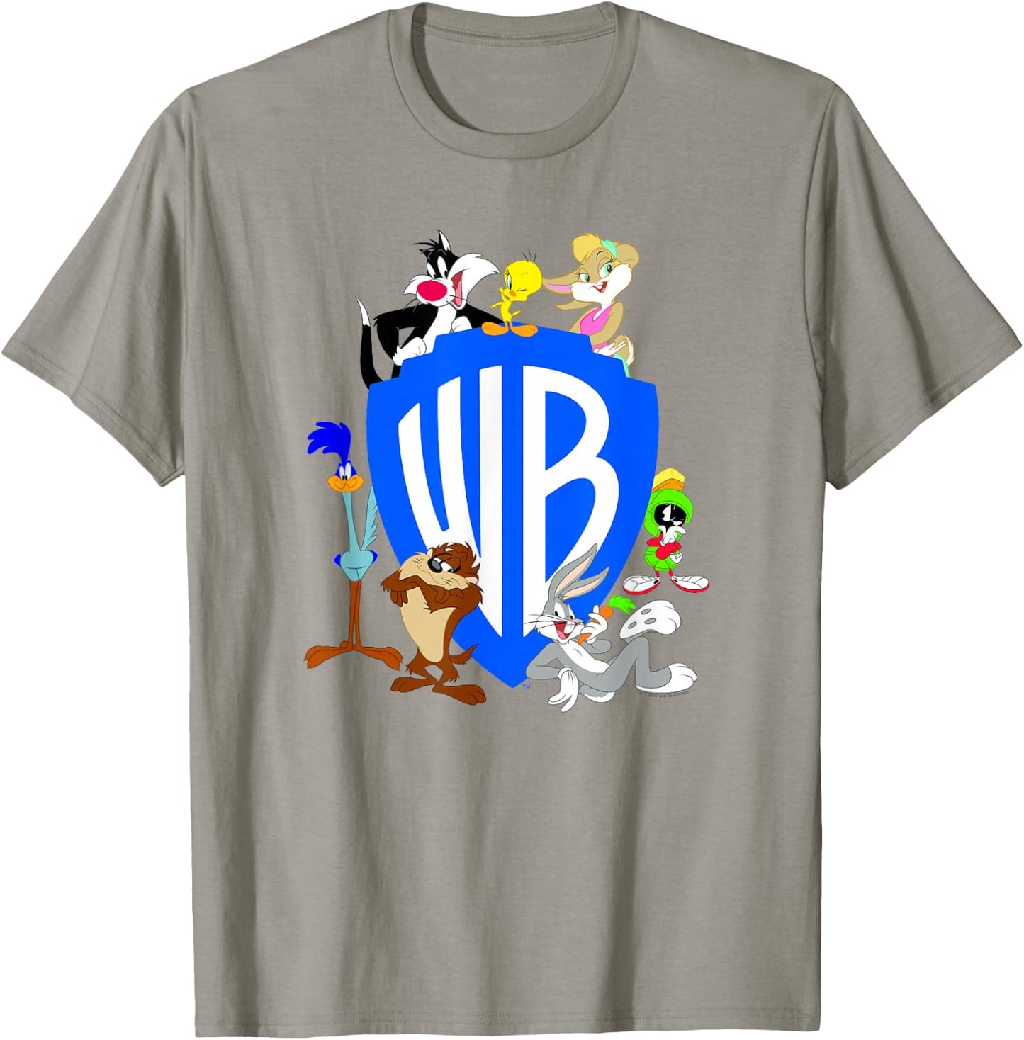 WB100 Looney Tunes Classic Warner Bros. Logo T-Shirt - T-Shirt | Sand