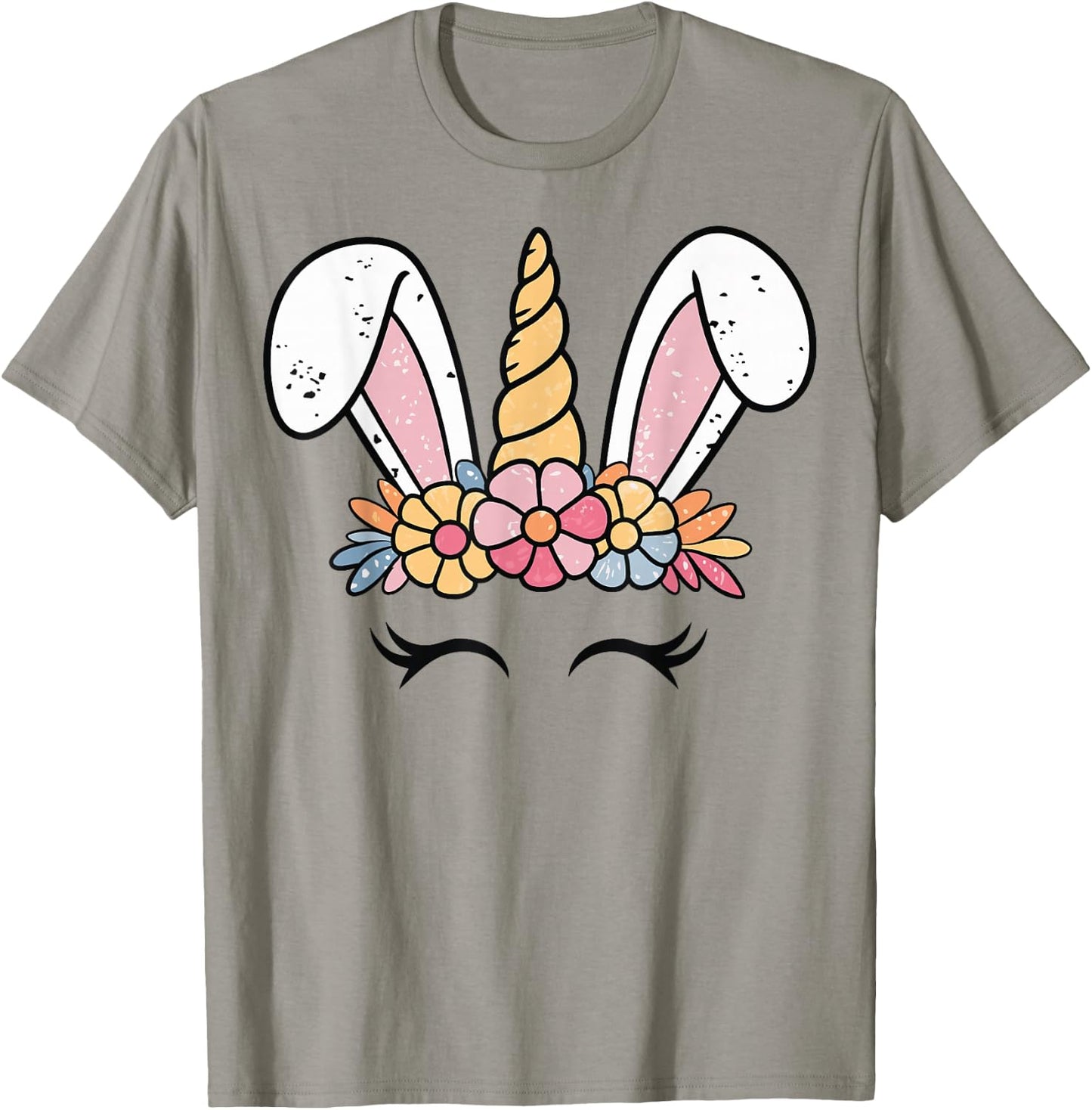 Unicorn Easter Head T-Shirt - T-Shirt | Sand