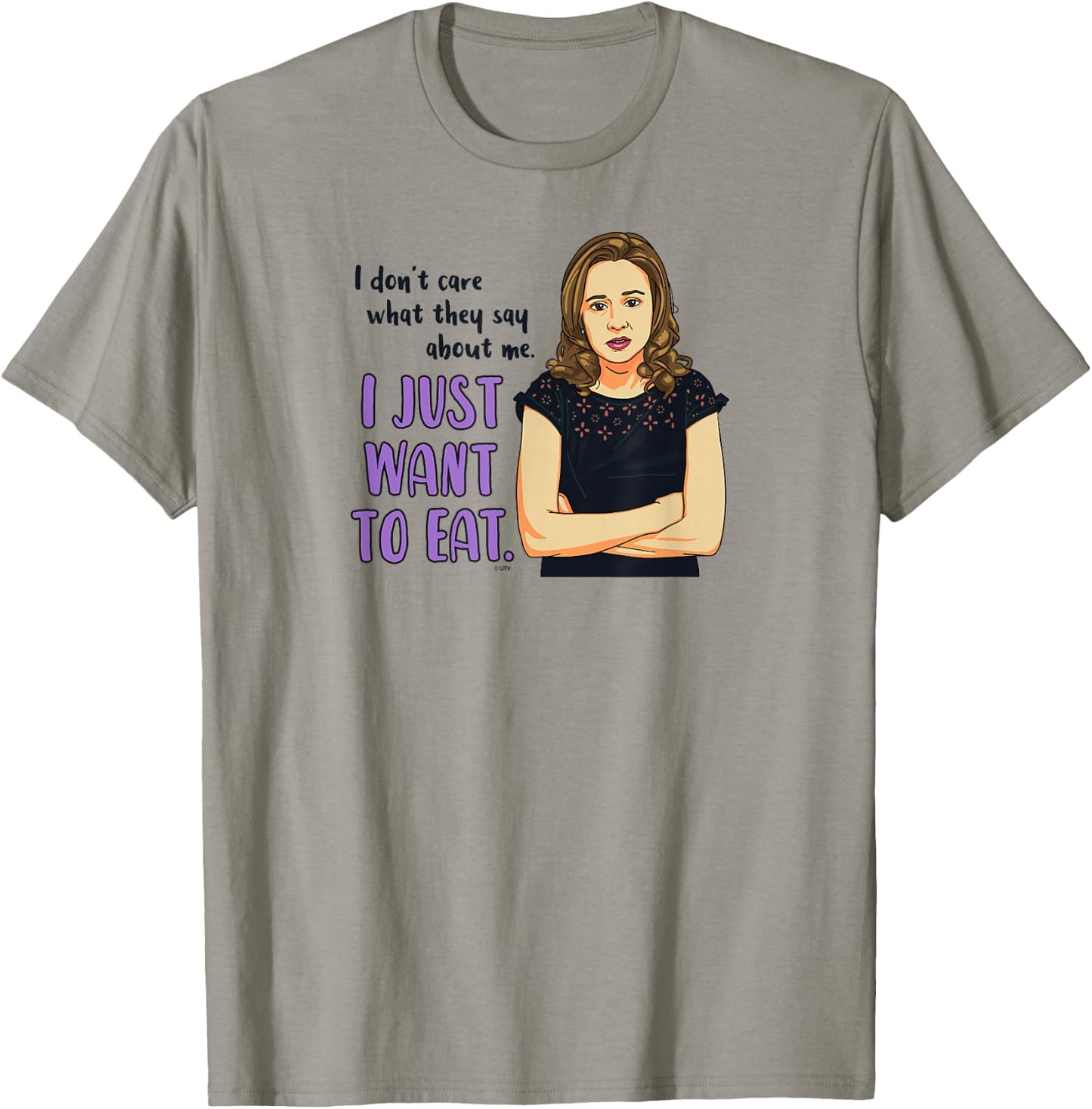 The Office Pam I Just Want To Eat T-Shirt - T-Shirt | Sand