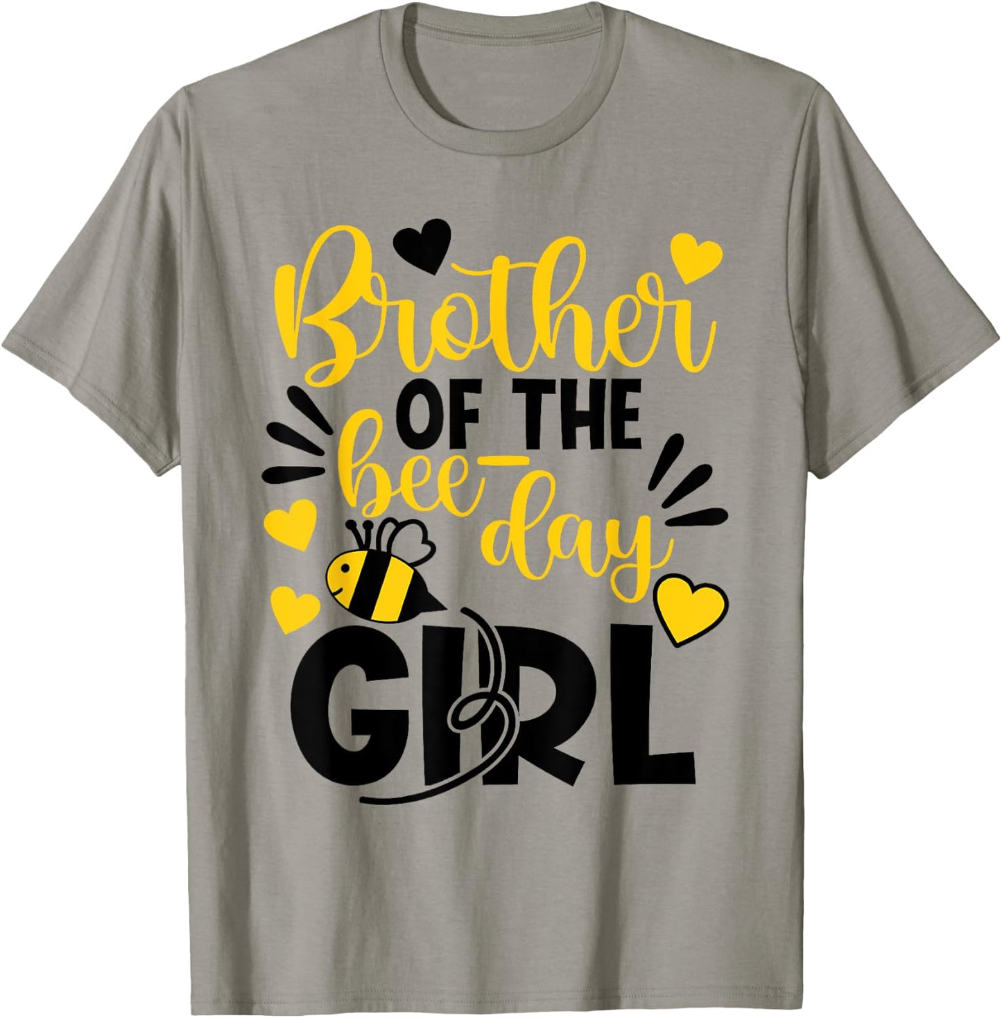Brother Of The Bee Day Girl Hive Party Matching Birthday T-Shirt - T-Shirt | Sand