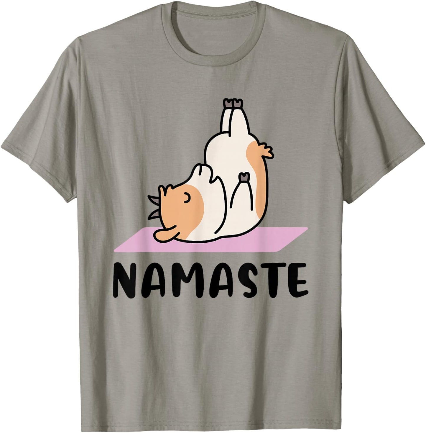 Namaste - Cute Goat Yoga T-Shirt - T-Shirt | Sand