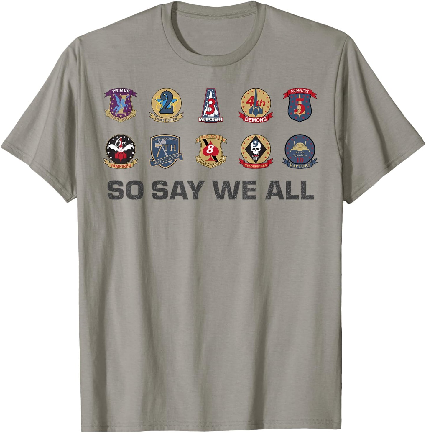 Battlestar Galactica So Say We All Badges, white, S T-Shirt - T-Shirt | Sand