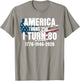 250th Anniversary 80th Birthday T-Shirt - T-Shirt | Sand
