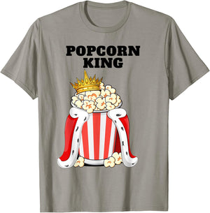 Popcorn King | Popcorn Lover Shirt | Cute Popcorn T-Shirt - T-Shirt | Sand