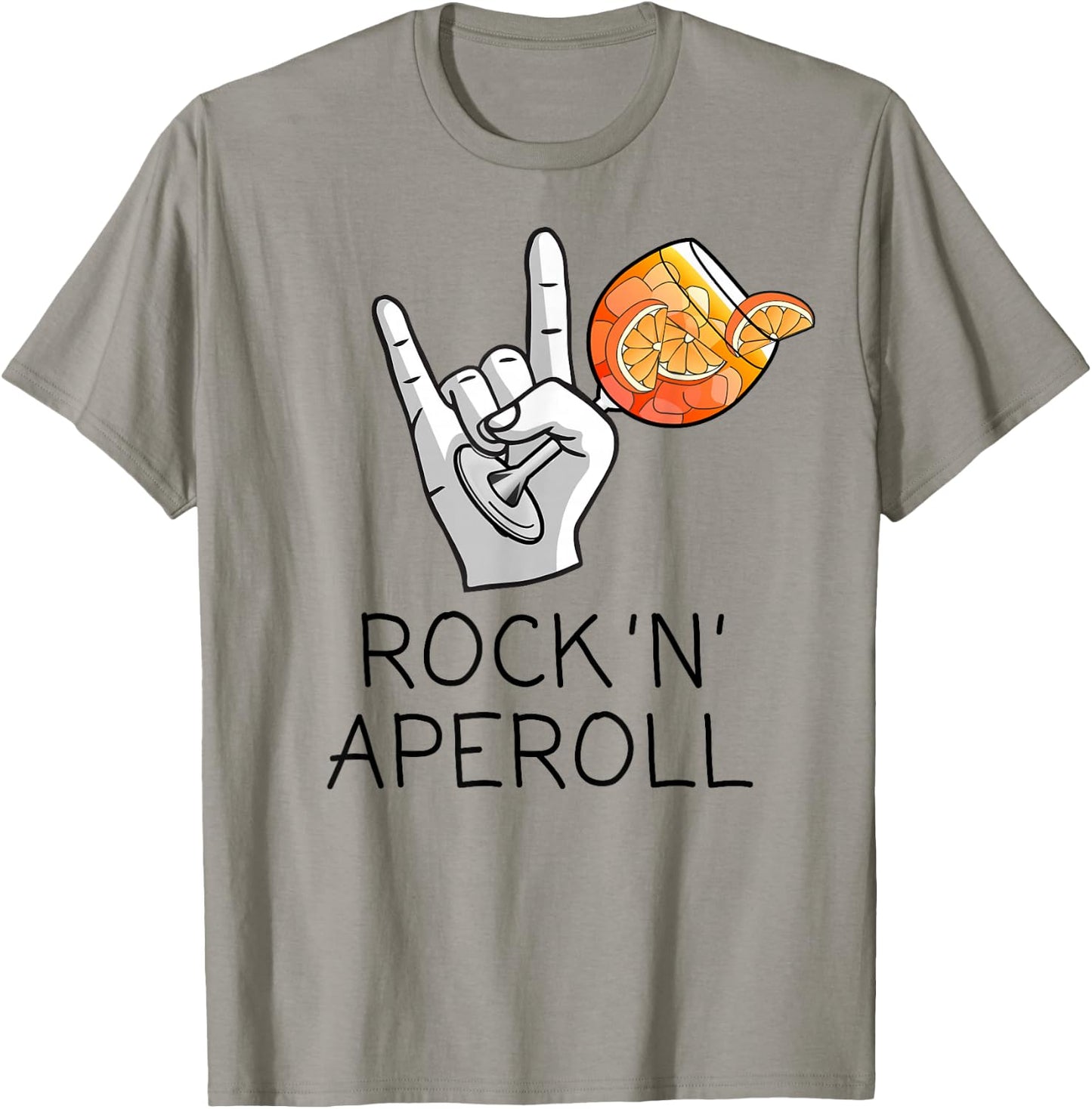 Rock 'N' Aperoll I Aperoller Aperollin Splash Club JGA Fun , White T-Shirt - T-Shirt | Sand