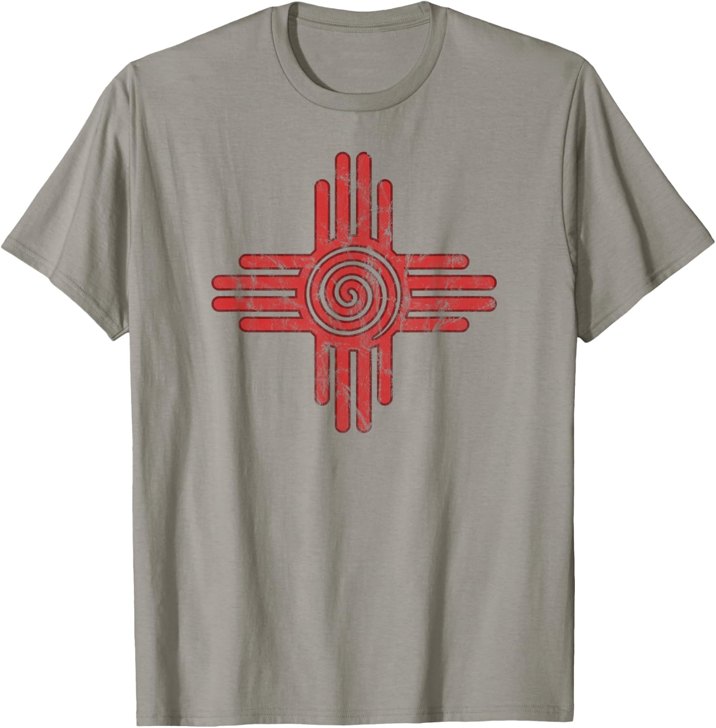 Zia Sun, Zia Pueblo, New Mexico, Native Americans, Symbol T-Shirt - T-Shirt | Sand