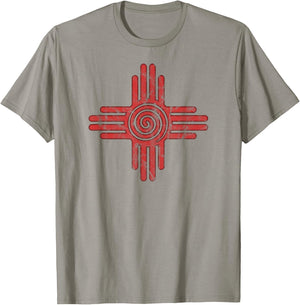 Zia Sun, Zia Pueblo, New Mexico, Native Americans, Symbol T-Shirt - T-Shirt | Sand