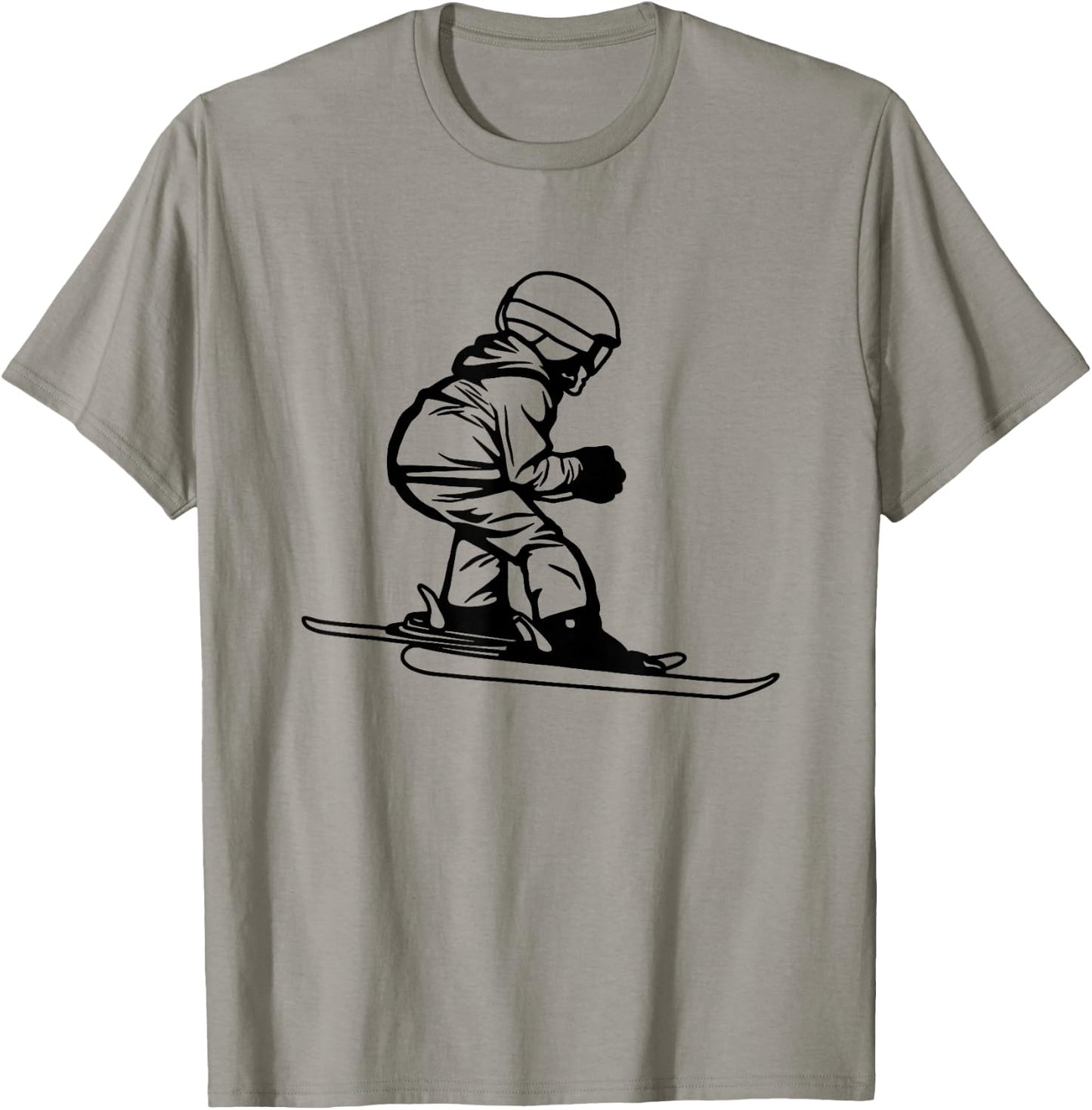 Skier Children's , White T-Shirt - T-Shirt | Sand