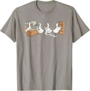 Women Funny Goose Pharmacy Pharmacist Animal Lover T-Shirt - T-Shirt | Sand