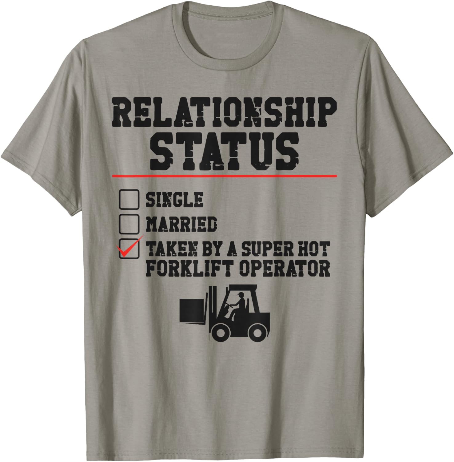 Certified Forklift Truck Operator Girlfriend Vintage T-Shirt - T-Shirt | Sand