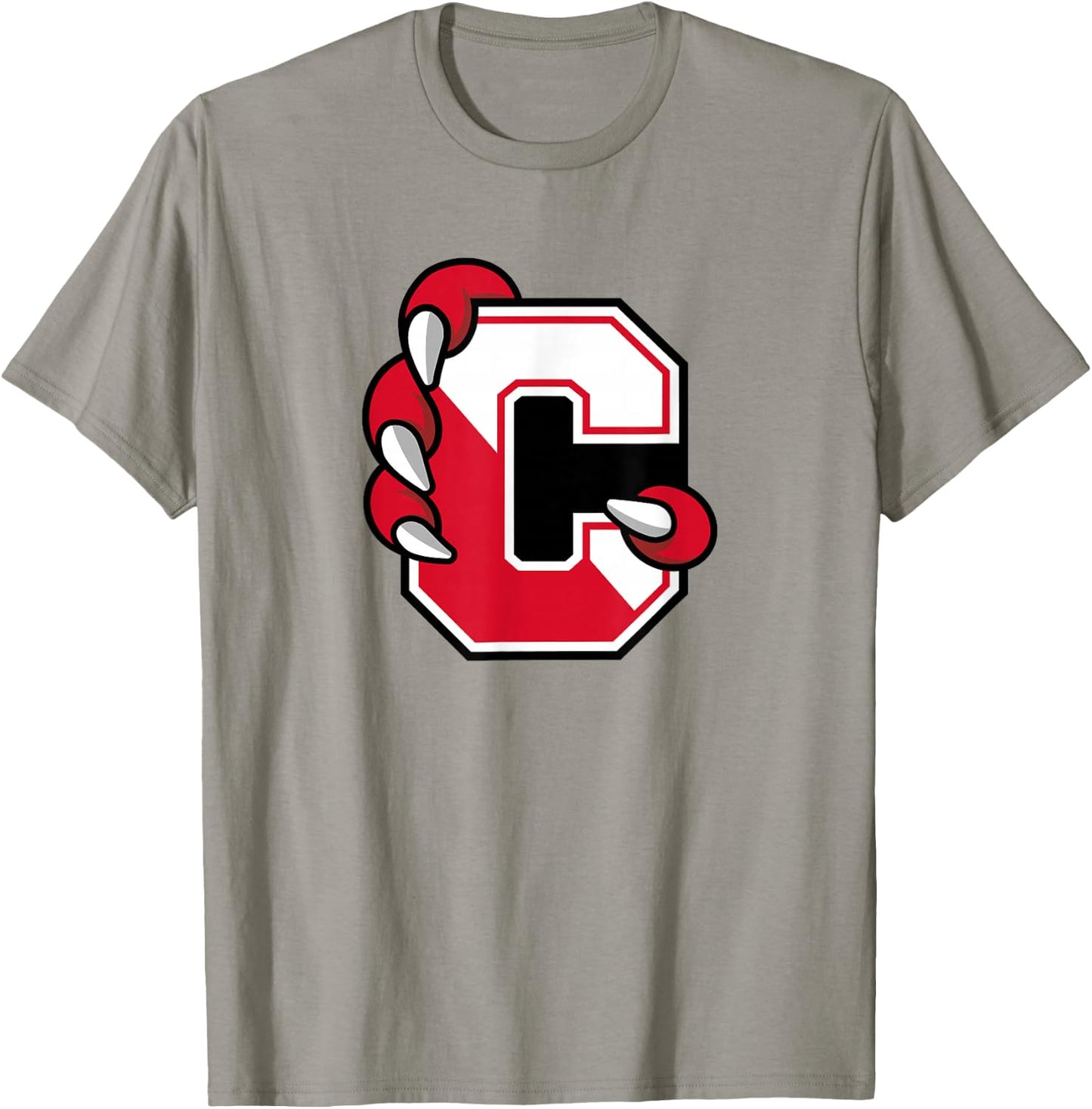 SUNY Cortland Red Dragons C Claw Logo T-Shirt - T-Shirt | Sand