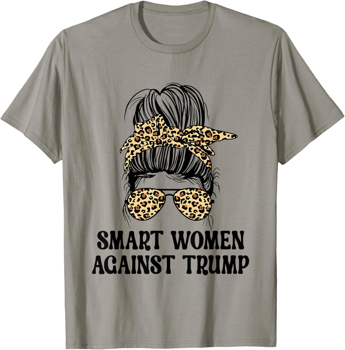 SWAT Smart Women Against Trump Funny Anti-Trump 2024 T-Shirt - T-Shirt | Sand