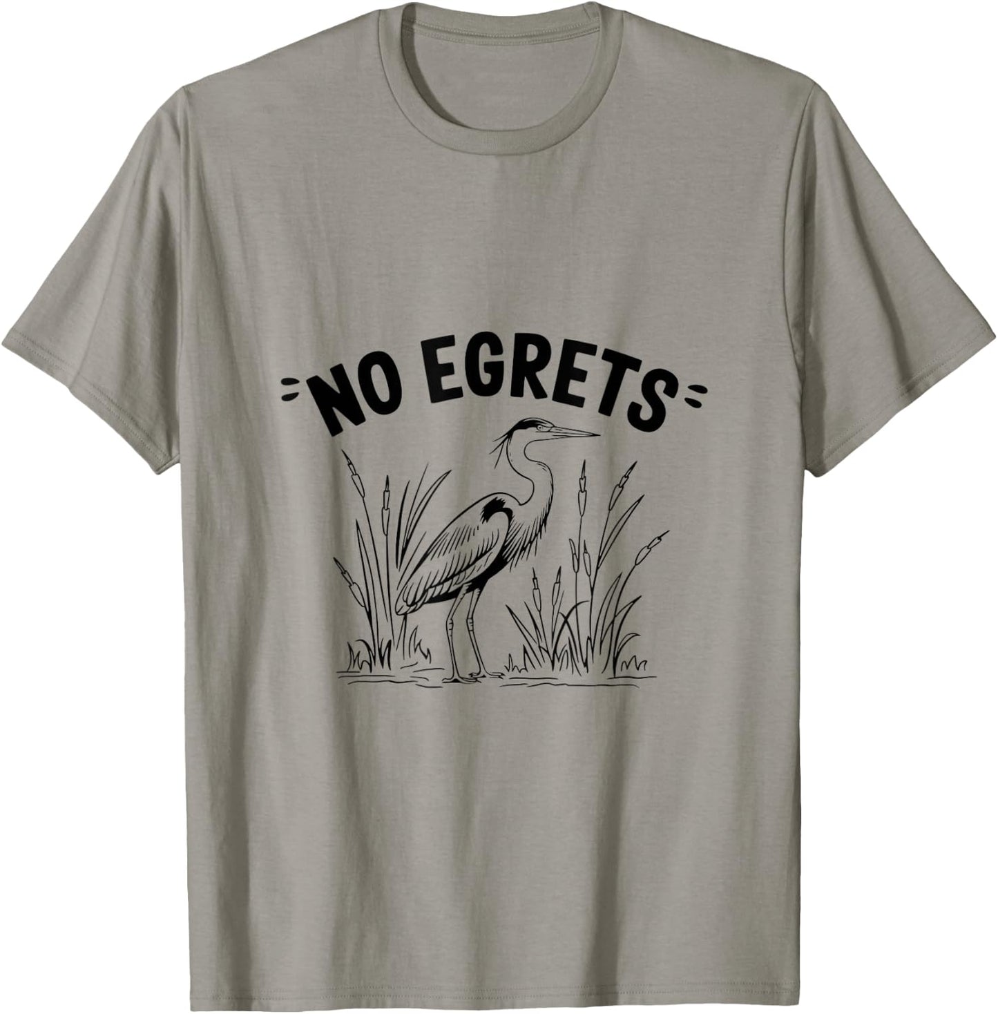 Funny Egret Bird Watching Watcher Birder T-Shirt - T-Shirt | Sand