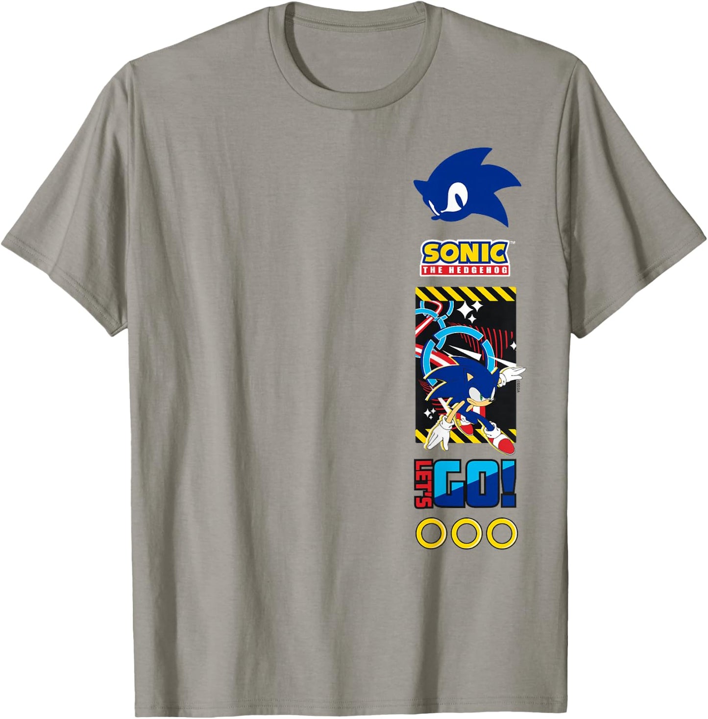 Sonic The Hedgehog Let's Go! Epic Run Heroic Panel T-Shirt - T-Shirt | Sand