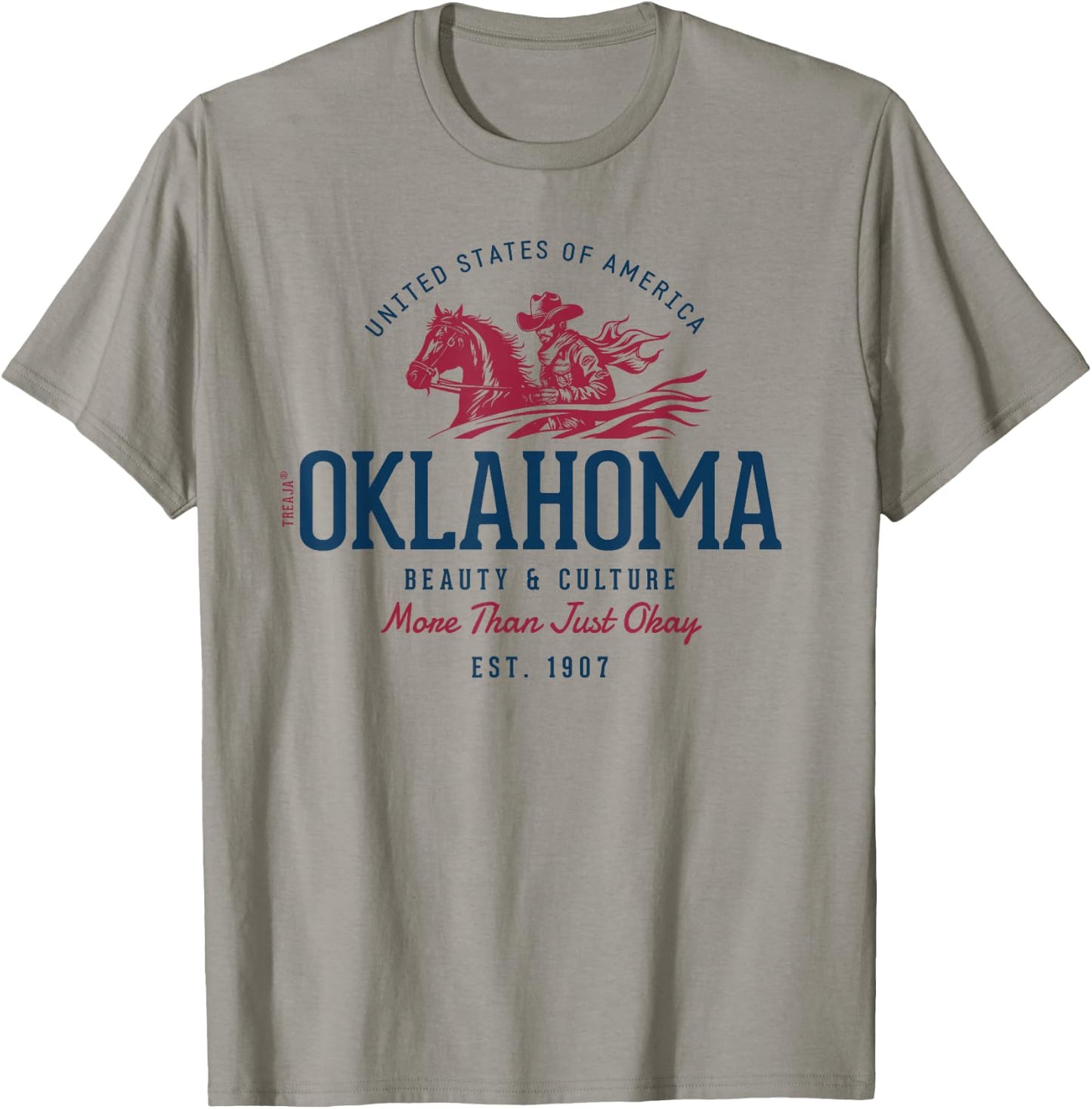Vintage-Looking Oklahoma T-Shirt - T-Shirt | Sand