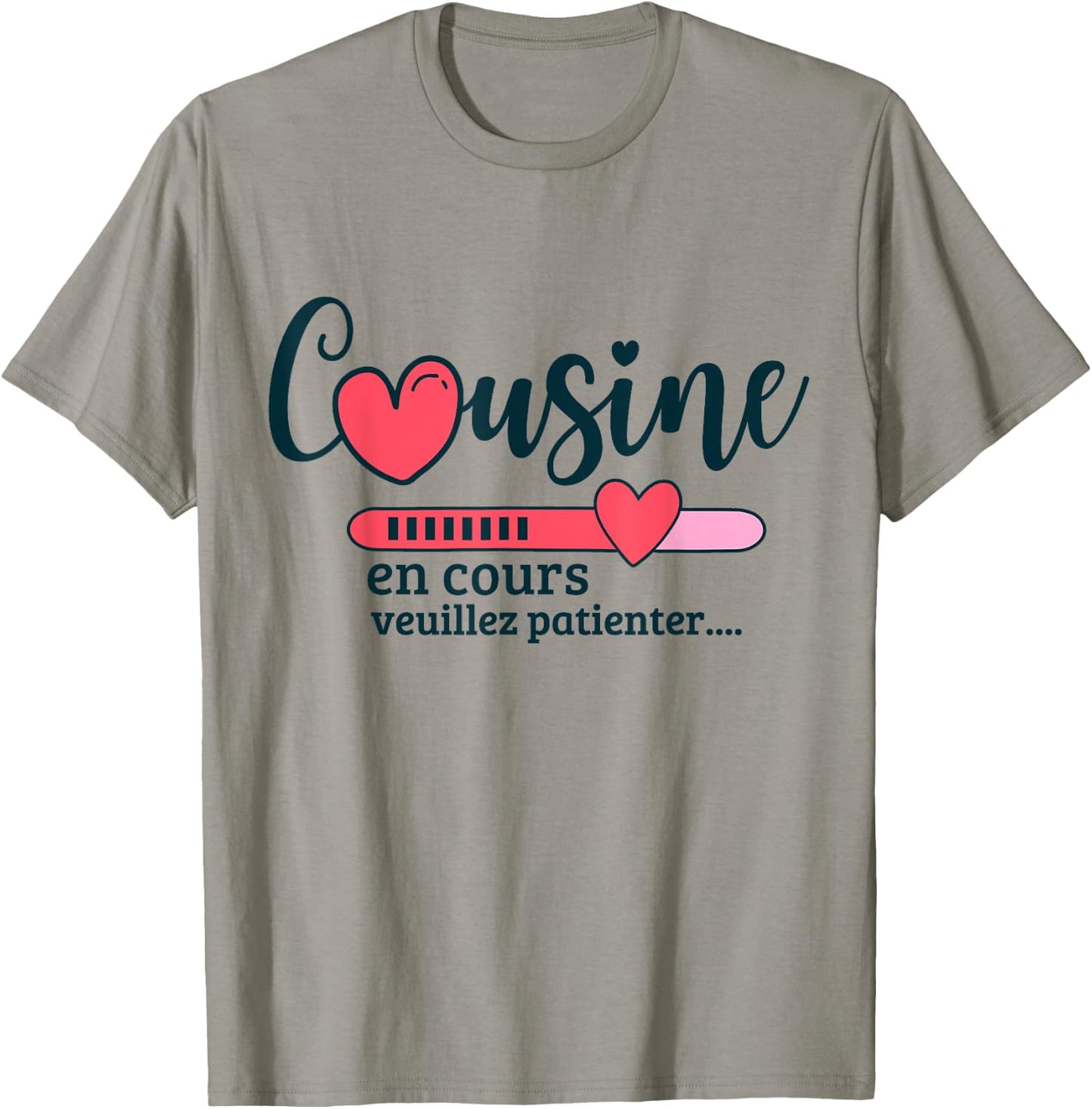 Soon Cousin Gift Surprise Girl Future Cousin 2025 , white, S T-Shirt - T-Shirt | Sand