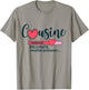 Soon Cousin Gift Surprise Girl Future Cousin 2025 , white, S T-Shirt - T-Shirt | Sand